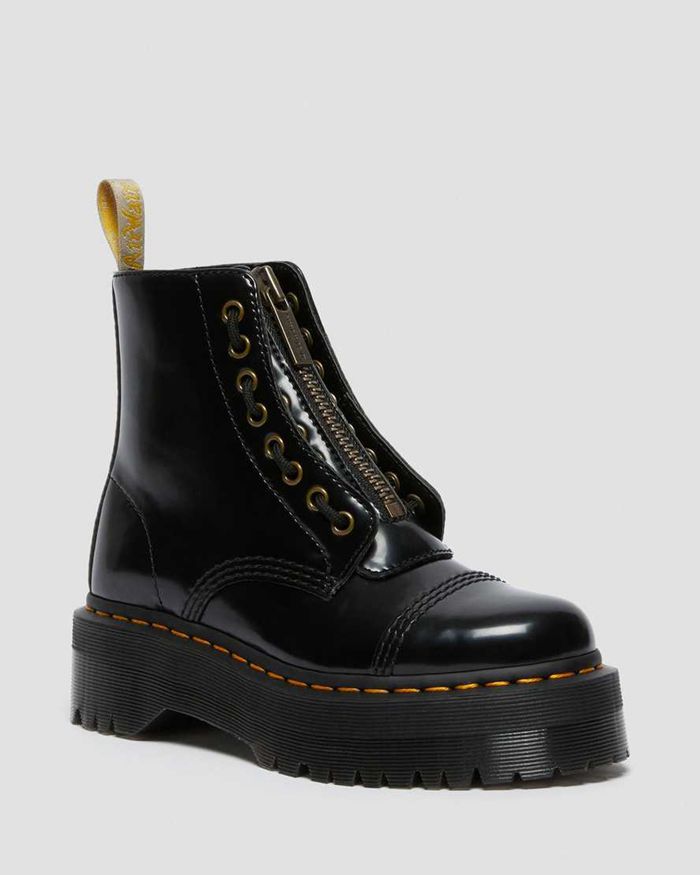 Dr Martens Vintersko Dame Svart Vegan Sinclair Platform 6745OJWTY